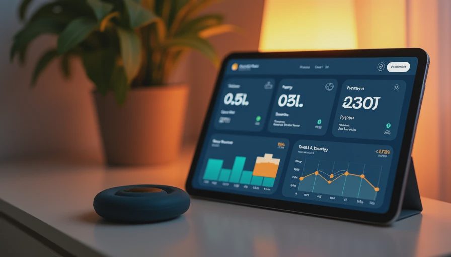 Dashboard showing outdoor smoke levels, indoor air quality and HVAC power