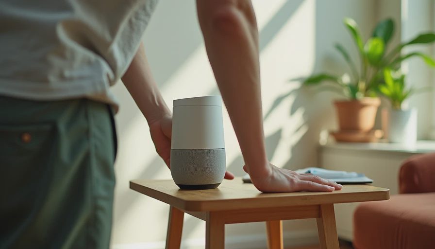 Visual context for home assistant voice setup