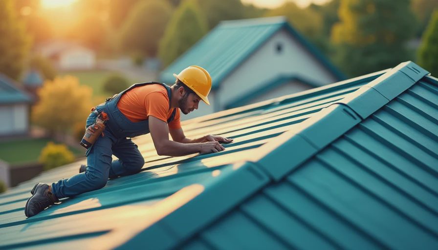 Visual context for standing seam roof installation